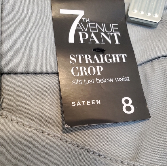 NWT, NY&C, Straight Crop Sateen Pants - Picture 2 of 6